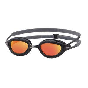 Zoggs Predator Titanium, Grey/Black/Mirrored Orange