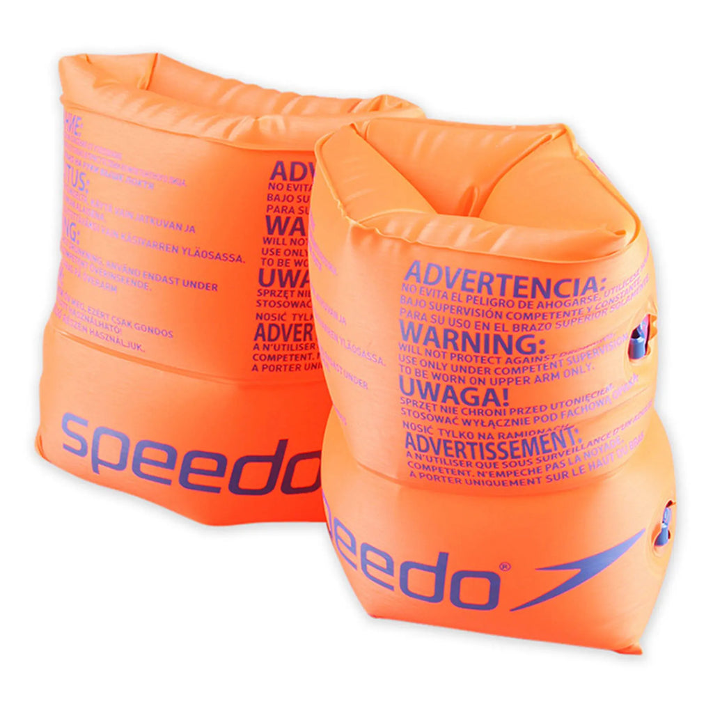 Speedo Roll Up, aufrollbare Schwimmflügel, Kinder, orange