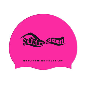 Silicone Cap, Badekappe, pink